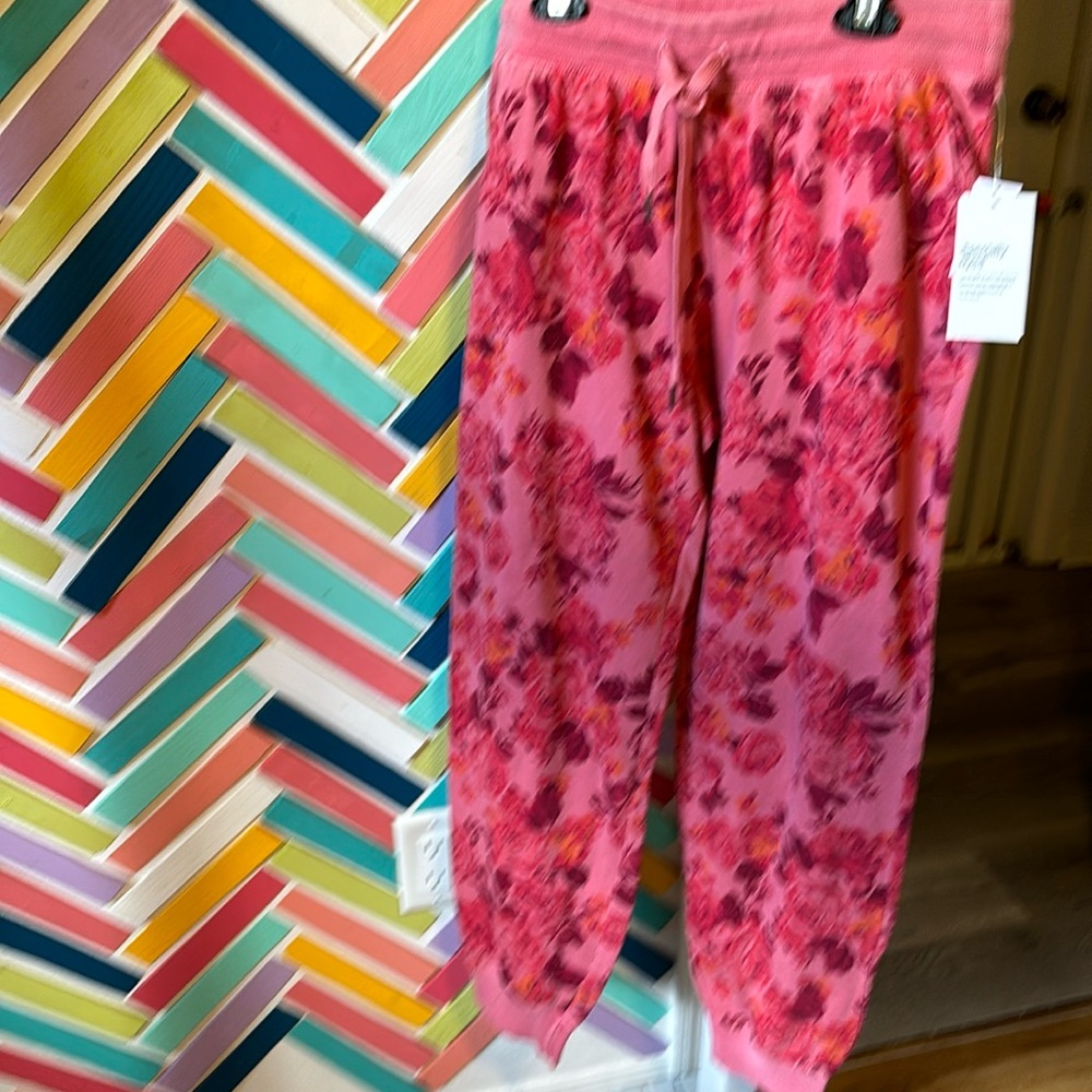 Floral joggers